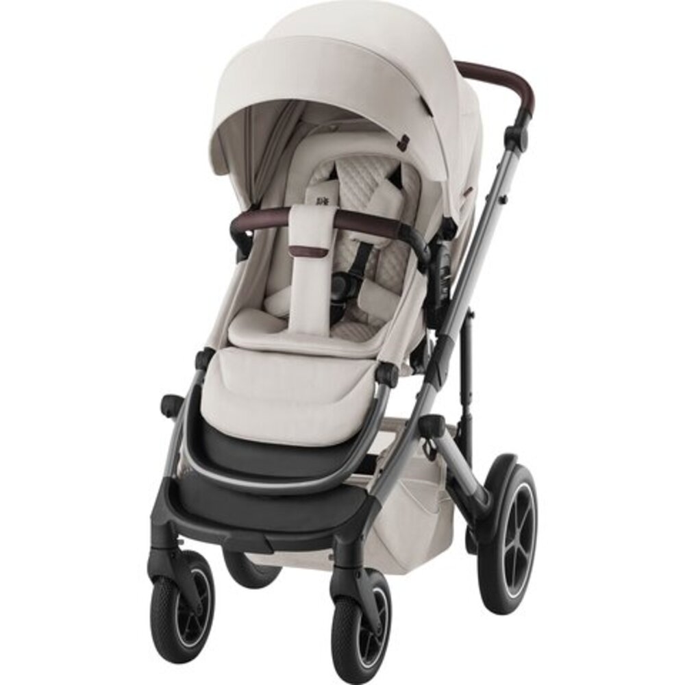 Smile 5Z lux inkl. liggedel og Baby-Safe Core autostol - soft taupe/space black