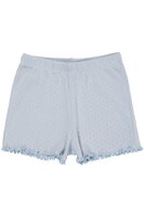 Pointelle shorts - DUSTY BLUE